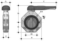 FIP PVC Klepblad voor FK-FE d160, DISCV160-2