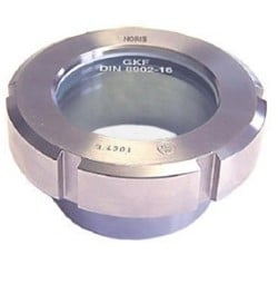 Melkkoppeling kijkglas, oplas 327-DN 25 1.4404 NBR, 11-327-25-2-1-3-000 Ebora
