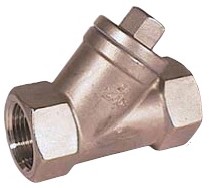 RVS terugslagklep met binnendraad, PTFE, 1/2, PN40, EB310023 Ebora