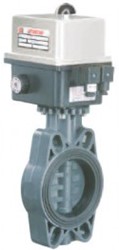FIP PVC Vlinderklep FEOV FPM d160 elektr.230VAC, FEOVEM160F