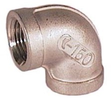 Elbow 90º 1/4 (DIN2999) female/female stainless steel 1.4408