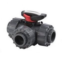 FIP TKD 3WAY-T BSP THR 1/2 PVCU EPDM, TKDFV012E