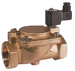 Solenoid valve G2 230VACBrass/NBR, servo NC<br>Pressure range: 05-16 bar, EBMGMG2S121643050