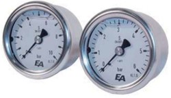 Pressure Gauge, d63, 0-6bar axially Glycerine