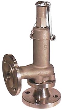 Entlastungsventil DN80, Eingang/Ausgang, mit Lüftehebel, Edelstahl 1.4571