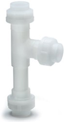 Injector P20 DN 32 PN10 PVDF/ FKM, union with spigot ends, Drilling: …