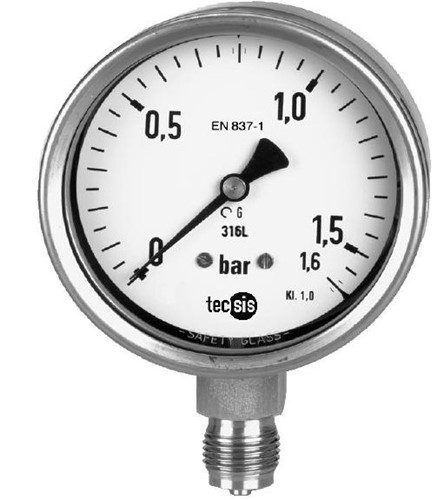 Uitverkoop Tecsis Manometer 0..1,6 bar, P2324B070001