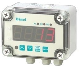 Display wandmontage 24VDC 2 schakelpunten, PDU-420-W-24V Dinel