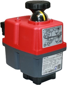 J+J Elektrische aandrijving 55 Nm (60Nm)  Rood Open/Dicht 3-standen (0-90-180), S4C000307