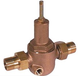 Pressure reducer 3/4 , red brass / EPDM, drinking Inlet pressure: max. 40 bar, outlet pressure: 1-8b