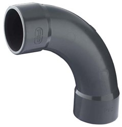 FIP BEND 90° ISO SOCKET D63 PVCU, SIV063