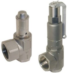 Sicherheitsventil, Eingang 3/4-Ausgang 11/4, Edelstahl/EPDM, mit Lüftehebel