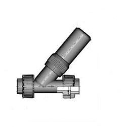 FIP PVC Drukreduceerventiel SVDV 0,3-4 bar FPM lijmeind d25, SVDV025F