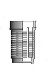 FIP PVC Zuigkorf SZIV voor VZIV EPDM lijmmof/lijmeind d50, SZIV050