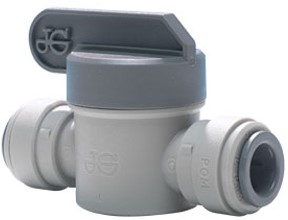John Guest 3/8"" Acetal Shut Off Valve (Long Handle), PISV0412S