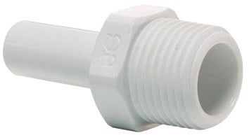 John Guest Draad Nippel 3/8 X 3/8Nptf, PP051223W