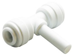 John Guest 1/4 X 1/4 X 1/4 Branch Stem Tee, CI580808W