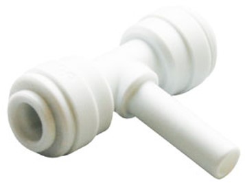 John Guest 1/4 X 1/4 X 1/4 Branch Stem Tee, CI580808W