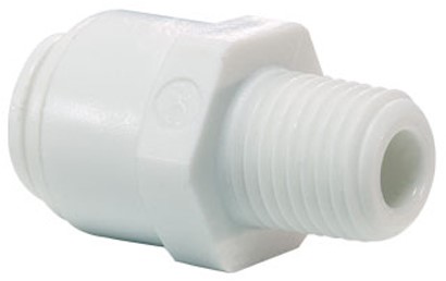John Guest 1/4 X1/8 Male Connec White Body, CI010821W