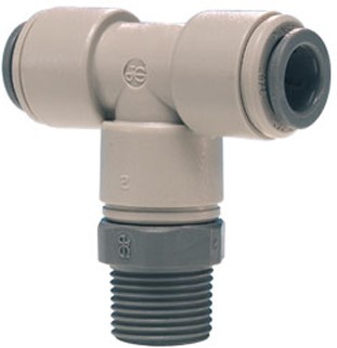 John Guest 5/16X1/4 Swivel Branch T, PM100822S