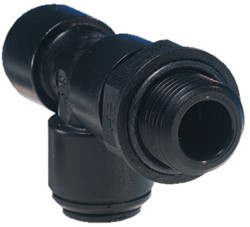 John Guest 4Mm  X 1/4 Bsp  Swivel E/L Tee, PM110412E