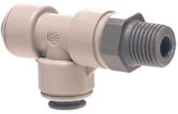 John Guest 3/8 X 3/8 Swivel Run Tee Bspt, PI111203S