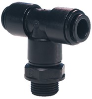 John Guest 6Mm X1/4 Swivel Tee Bsp, PM100612E
