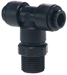 John Guest 10Mm X 1/2 Swivel Br. Tee Bspt, PM101004E