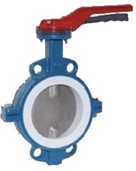 Butterfly valve DN150, PN16, length EN558-20 Cast ironG / PTFE / Stainless Steel