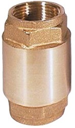 Universal check valve, 11/4 , PN18 Brass / stainless steel NBR