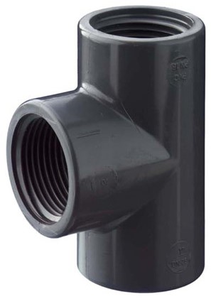 FIP PVC T-stuk 90° TFV binnendraad 3 , TFV300
