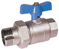Ball valve 11/4 , with screw brass / PTFE-NBR, full bore