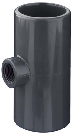 FIP PVC-C T-stuk 90° reductie TRIC lijmmof d50x32, TRIC050032