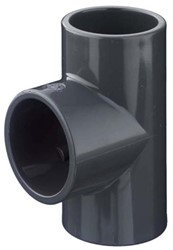 FIP TEE 90° ISO SOCKET D16 PVCU, TIV016