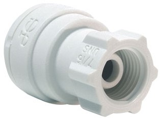 John Guest 3/8""X7/16"" Uns Faucet Adapter, PP3212U7W