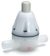 FRANK 517000173, Drukhoud ventiel V186 d40 PVDF/PTFE met laseinden