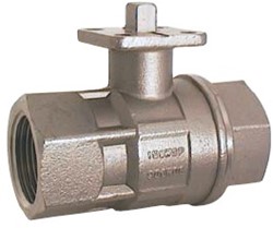 Ball valve 1/2 , PN64, stainless steel/PTFE-FKM Flange F03, full bore