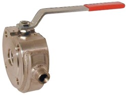 Kompakt-Kugelhahn DN80, PN16, Edelstahl 1.4408-01/PTFE-FKM, Heizmantel