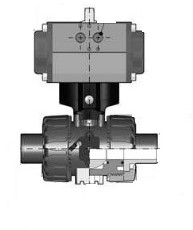 FIP PVC kogelkraan VKDDV PN10 FPM lijmeind d32, VKDDVNC032F