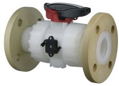 FIP VKD BALL DIN-ANSI FL D110 PVDF FKM, VKDOF110F