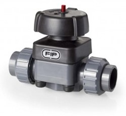 FIP PVC Membraanafsluiter VMUFV FPM binnendraad 1½ Pneumatisch drukloos geopend, VMUFVNO112F