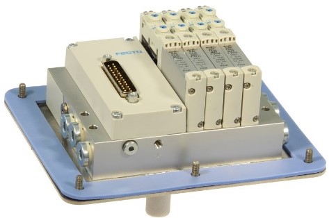 Festo ventieleiland met Pneumapole-L VTUG-10-MSDR-B1T-25V20-G18B-DTB-M7SU-4VK+M2TTSC + SS316, 573606 + Pneumapole-L