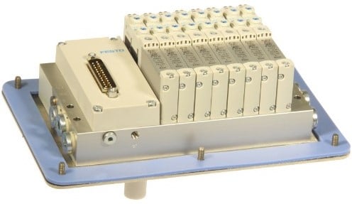 Festo ventieleiland met Pneumapole-L VTUG-10-MSDR-B1T-25V20-G18B-DTB-M7SU-8VK+M1TTSC + SS316, 573606 + Pneumapole-L