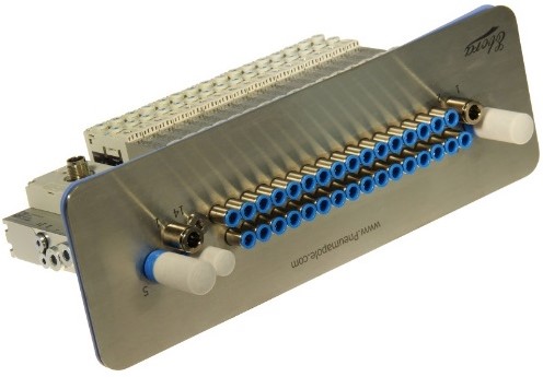 Festo/Ebora, ventieleiland met Pneumapole-S VTUG-10-VRPT-B1T-G18FD-DTFD-M7SFD-16E+TTSC