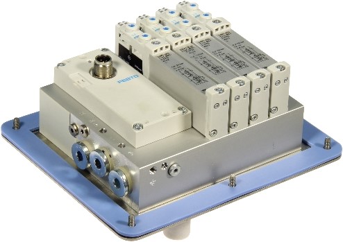 Festo ventieleiland met Pneumapole-L VTUG-14-VRPT-B1T-G14B-DTB-G18SU-VKAVKA+TTSC, 573606 + Pneumapole-L