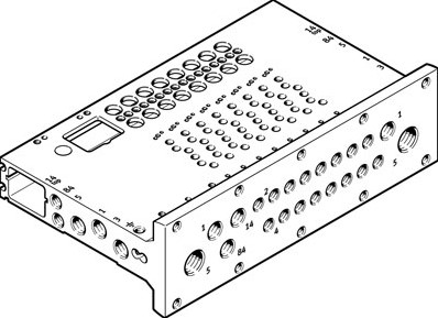 Festo 8058347, VABM-L1-14HWS2-G14-24-GR Anschlussleiste