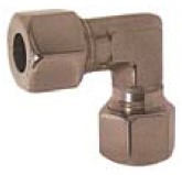 Elbow union, D10, PN250 stainless steel 1.4571, light design