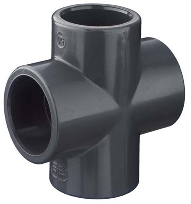 FIP CROSS 90° ISO SOCKET D50 PVCU ( 1RCR150000 ), XIV050