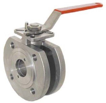 Ball valve DN15 PN16/40StSt1.4408/PTFE-FKM<br>ISO Mounting pad o.a., vkt 99<br>connection: Flange, EBMK311002