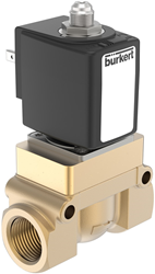 Burkert Type 5404, Art. 304135 Servo assisted piston solenoid valve 2/2 - A - normally closed - inlet port 1 (P/NC)